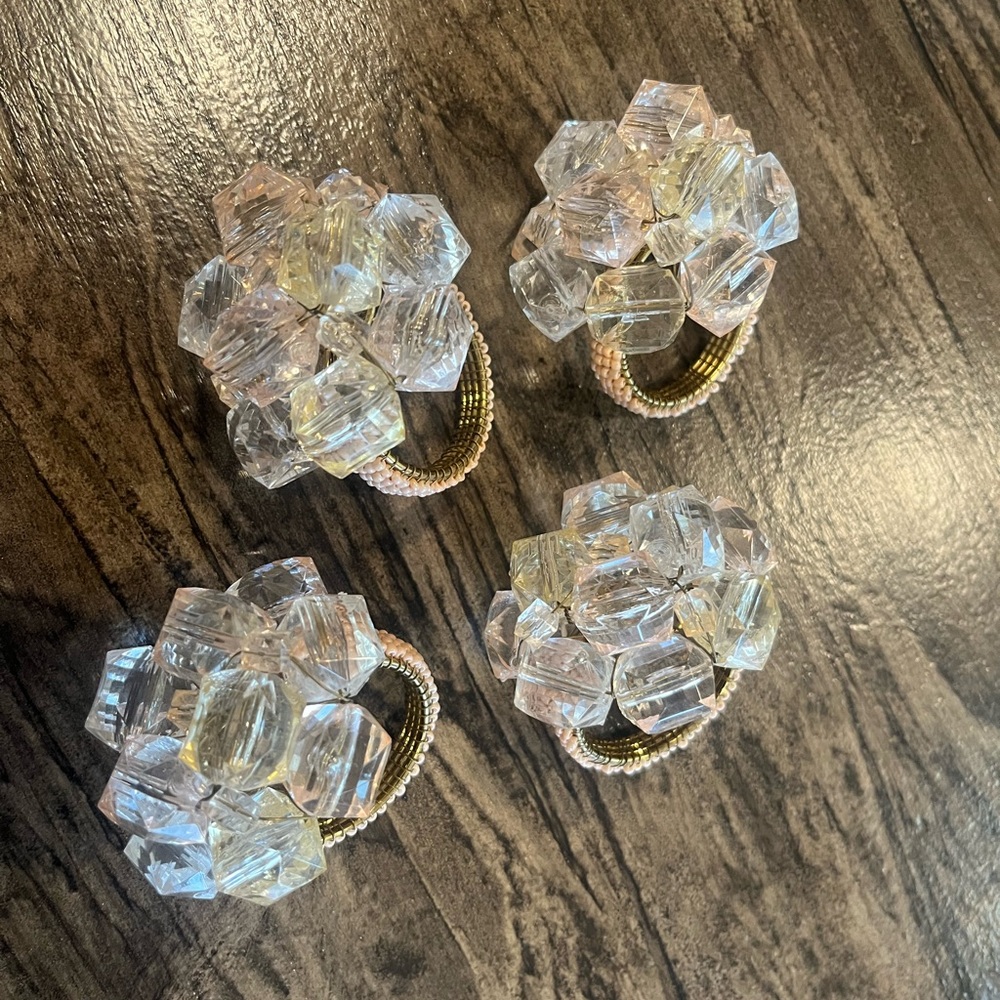Napkin Rings! Beautiful blush color!🍊Set of 4